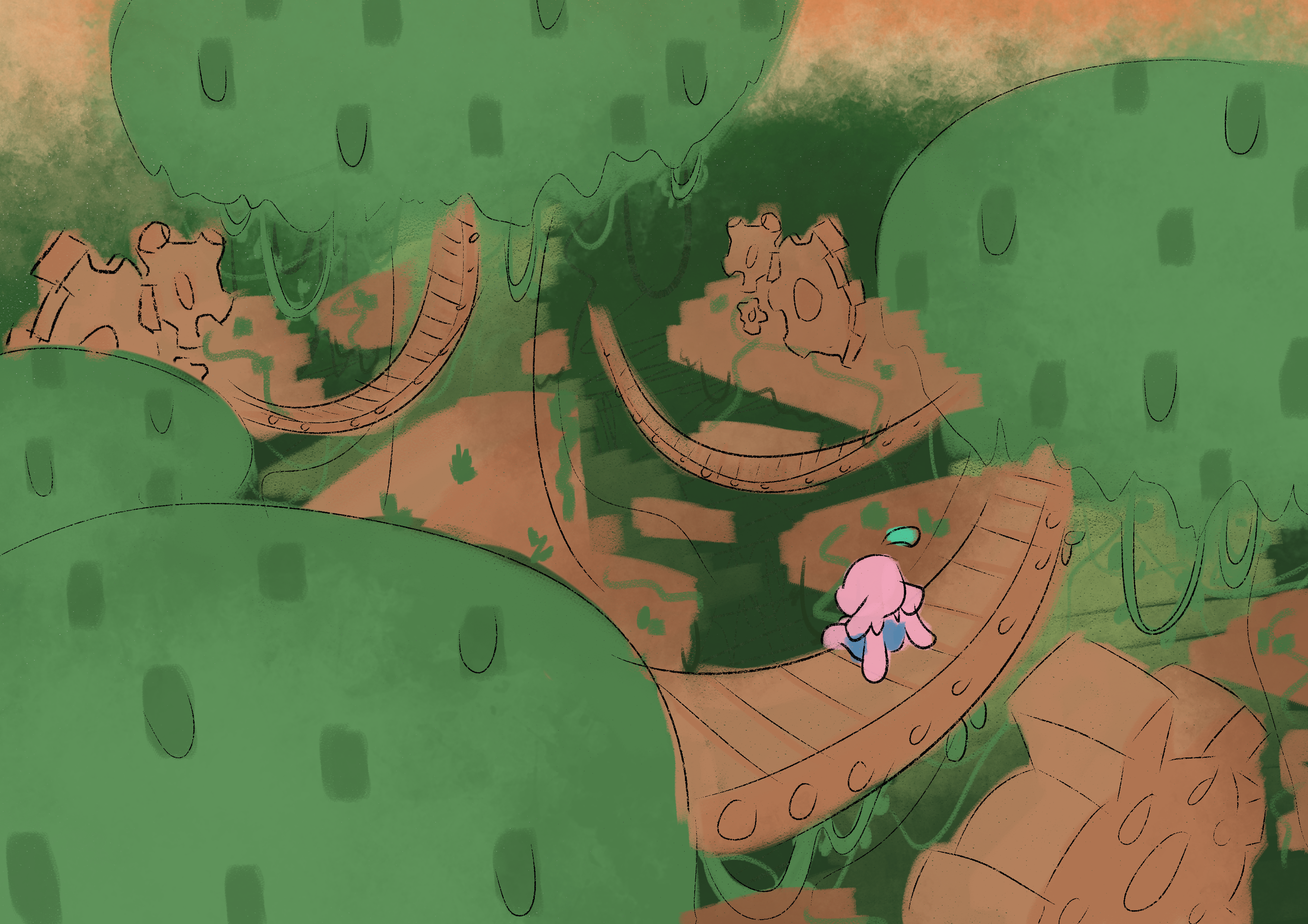Clockwork Jungle Concept Art