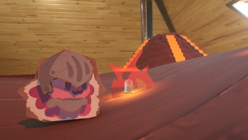chillin' by the fire hehe~